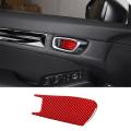 Car Soft Carbon Fiber Inner Door Bowl Sticker Cover Trim