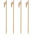 4pcs Outdoor Tent Stainless Steel Ground Nails Golden Nails, 30cm