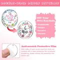 144 Pcs Acrylic Keychain Blank Set,key Chain for Vinyl Key Come