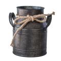 1pc Shabby Chic Metal Iron Decorative Vintage Rustic Vase Milk Can