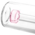 Glass Piece 14mm 45 Degree with Filtering, Pink/clear