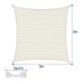 Sun Shade Sail with Mounting Ropes Sun Protection,white