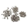 126 Set Leather Rivets Kit 12.5mm 10mm with Fastener for Clothing