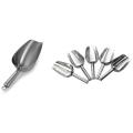 5 X Stainless Food Flour Sugar Confectionery Cereal Ice Shovel Zx002a