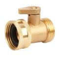 3/4 Inch Pipe Brass Valve Faucet Taps Splitter with Shut Off Switch