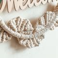 Macrame Welcome Sign for Front Door - Woven Wall Hanging Farmhouse