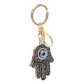 4 Pcs Keychain Pendants Evil Eye Keychain for Womens and Mens (black)