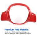 For Benz Smart 2009-2015 Car Steering Wheel Panel Cover,red