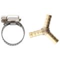 10 Pcs Stainless Steel 13mm to 19mm Hose Pipe Clamps Clips Fastener