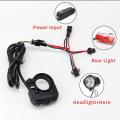 Ebike Headlight & Rear Light Set Input 24v 36v 48v 56v Led Lamp