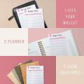 90 Pcs Expense Budget Sheets, for A6 Budget Binder, for Budgeting