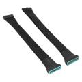 2 Pack 19 Pin Internal Extension Cable for Motherboard 5.9-inch