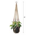 Plant Hook Indoor Hanging Flowerpot Basket Brown