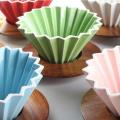 Ceramic Coffee Filter Reusable Filters Coffee Maker V60 Funnel- Green