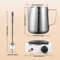 Candle Making Kit,candle Making Pot,with Long Mixing Spoon Us Plug