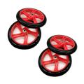 2 Pieces Scooter Wheel 200 Mm Pu Material Wheel Thickness,red