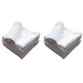 20pcs Towel Cotton White Superior Hotel Quality Soft Face Towel