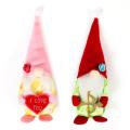 2 Pack Valentines Gnomes Plush Decorations