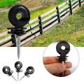 25pcs Screw-in Fence Ring Post Wood Post Insulator,fence Accessories