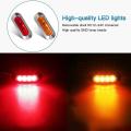 Led Side Marker Indicator Lights Lamp Universial (10 Amber+10 Red)