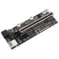 Riser Card Pcie Riser 1x to 16x Extension with Temperature Sensor