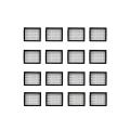 16 Pcs for Replacement Parts Filters E6 Robot Vacuum Cleaner Kit