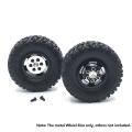 Metal Wheel Rim Hub for Wpl C14 C24 B14 4x4 4wd 1/16 Rc Truck Car,black