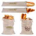 Linen Bread Bags Reusable Drawstring Bag for Loaf Homemade Artisan