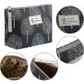 4pcs Canvas Cosmetic Bags for Women Girl Vacation Travel,4 Styles,a
