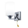 Modern Glass Wall Sconce Lamp,single Head with Switch White
