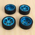 65mm Rubber Tires for Wltoys 144001 A959 A959-b 124019 124018 Rc,blue