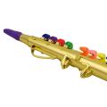 8 Tones Simulation Saxophone Toy Props for Children Party Toy Gold