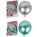 50pcs 10 Inch Latex Balloons Chrome Glossy for Party Decor- Green