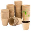 Peat Pots Seed Starter,plant Grow Pot Nursery Cup Home Gardening Tool