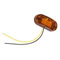 2.5inch 2 Diode Light Oval Clearance Trailer Truck Side Marker Lamp