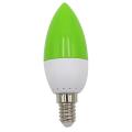 E14 Led Color Candle Tip Bulb, Color Candle Light, Green