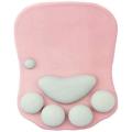 3d Mouse Pad with Soft Wrist Rest Support Cushion- Nonslip (pink)