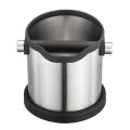 Espresso Grind Container Stainless Steel Coffee Knock Box Anti Slip B