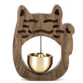 Cat-shaped Bell Ornament Wind Chime Refrigerator Gift Decoration A