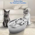 Cat Water Fountain Stainless Steel,67oz/2l Silent Cat Drinking