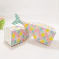 50pcs Mermaid Candy Box Gift Boxes for Children Birthdays Blue