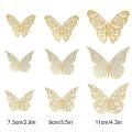 72 Pcs Butterfly Wall Decor Sticker Wall Decal 3d Removable Decal
