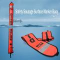 180x15cm Smb Surface Marker Buoy with 100ft Finger Spool Reel Diver
