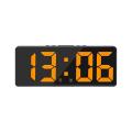 Mirror Digital Alarm Clock Voice Control Table Clock C