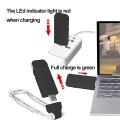 Led Card Book Light Usb Rechargeable Reading Light,white