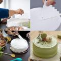 7pcs Acrylic Cake Scraper Decorating Comb Cake Edge Smoother Tool
