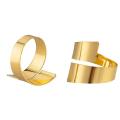 8 Pcs Napkin Rings for Wedding Banquet Festival Decoration(gold)