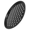 3x 10 Inch Black Carbon Steel with Nonstick Coating Pizza Baking Tray