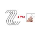 4 Pcs Scarf Apparel Punch Cup Bowl S Shaped Metal Hooks Hangers