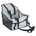 Car Portable Pet Booster Car Seat,anti-collapse for Small Pet Gray